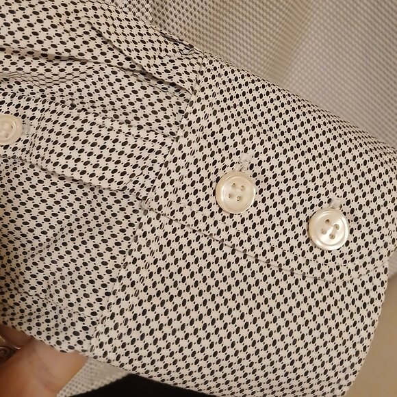 J. CREW Black/White Geometric Button-Down Shirt XS - Picture 5 of 8
